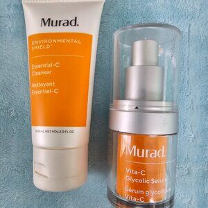 Vita-C Glycolic Serum Deluxe and Essential C Cleaner Trial Size - NEW- 2 pc set
